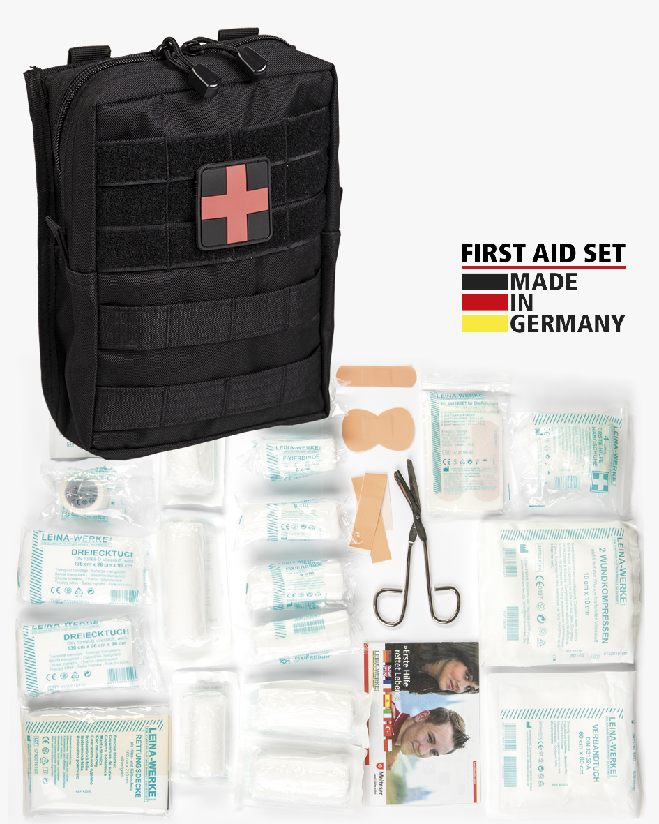 First Aid Set Leina Pro 43-teilig Schwarz