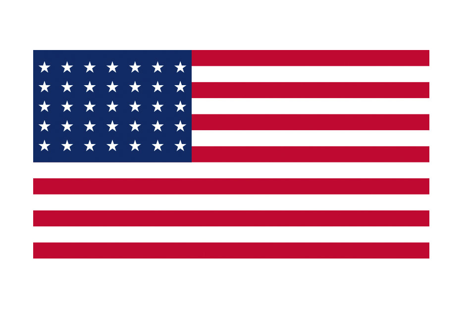 Flagge USA Sternenbanner (48 Sterne)